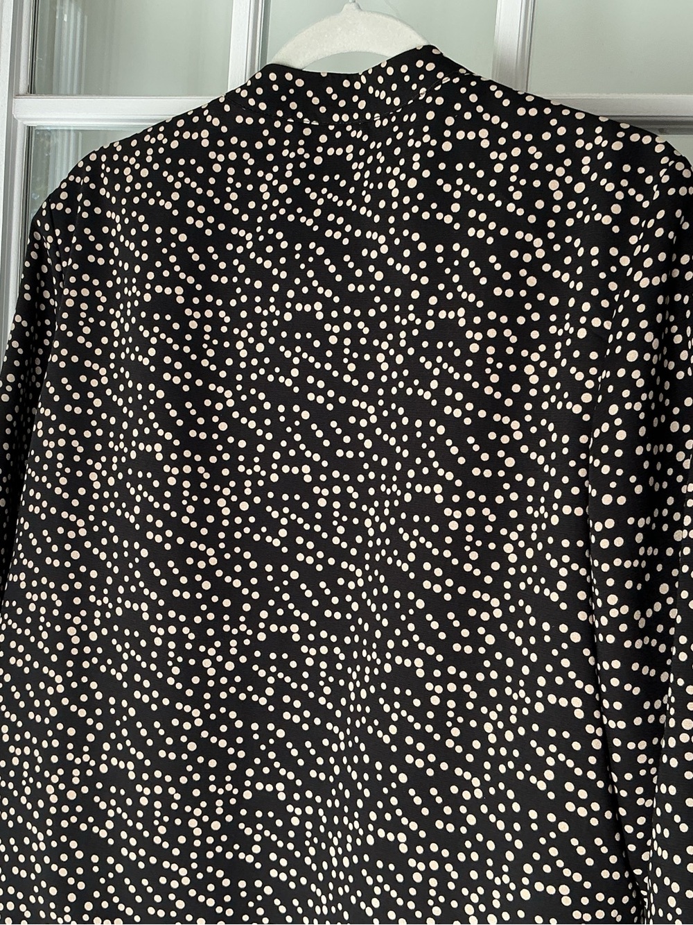 Black Blazer with Cream Dot Print - Picture 6 of 6